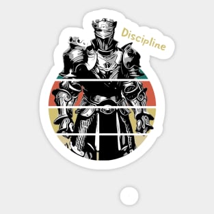 Cool Retro Knight II: Discipline Sticker